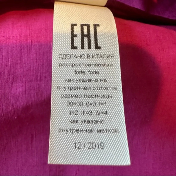 Pink Forte Forte Italy linen blazer jacket size 0 - Picture 10 of 10